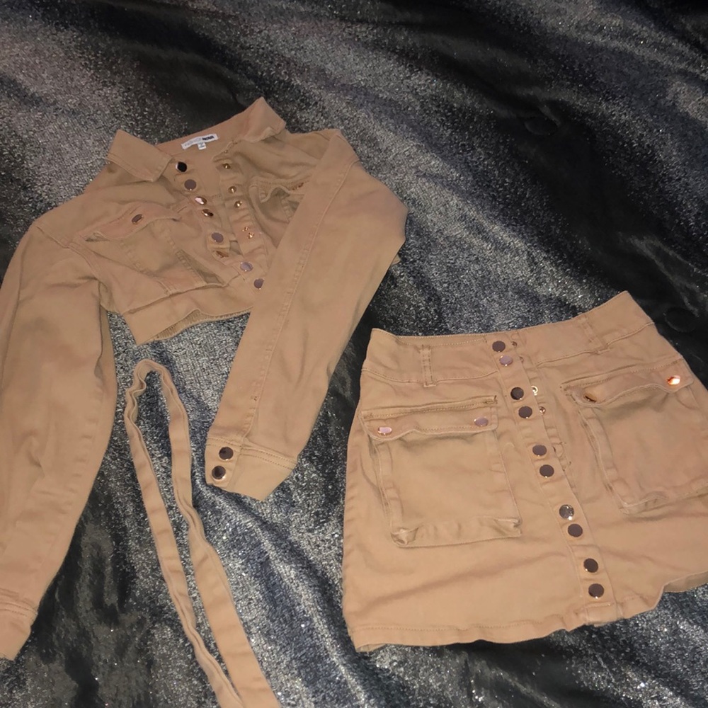 Cargo two piece skirt set ⌛️
